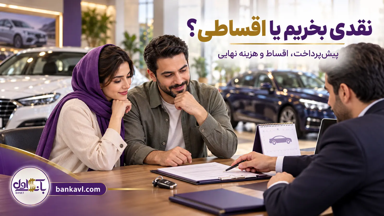 مقایسه خرید نقدی و اقساطی خودرو با بررسی پیش‌پرداخت و هزینه نهایی