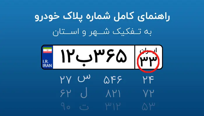 هر پلاک متعلق‌ به کدام استان است؟ + جدول کامل کدهای پلاک استان‌های ایران