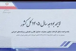 دخل و خرج دولت در سال ۱۴۰۵ مشخص شد