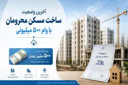 آخرین وضعیت ساخت مسکن محرومان با وام ۵۰۰ میلیونی