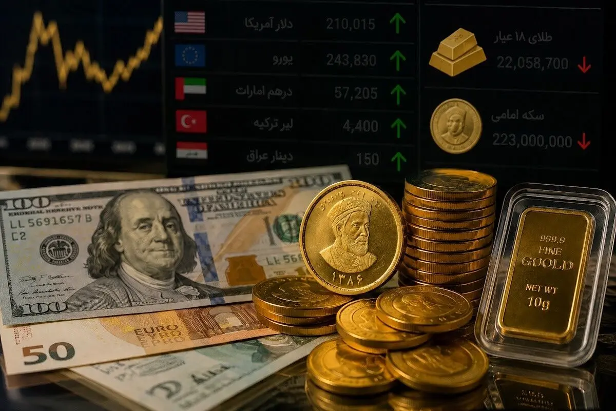قیمت دلار، طلا و سکه امروز سه‌شنبه ۱۰ شهریور ۱۴۰۵