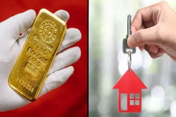 افزایش بیش از ۹ برابری قیمت طلا در مقایسه با مسکن