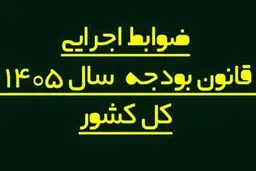 هیئت وزیران ضوابط اجرایی قانون بودجه 1405 را تغییر داد 