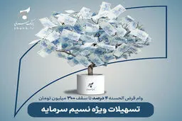 تسهیلات قرض‌الحسنه ۴ درصدی بانک سرمایه با «نسیم سرمایه» 