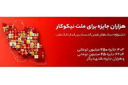 جایزه ۲۵۰ میلیونی بانک ملت برای سپرده گذاران خود
