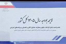 لایحه بودجه ۱۴۰۵ در کمیسیون تلفیق رد شد