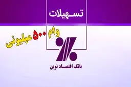 وام ۵۰۰ میلیون تومانی بانک اقتصاد نوین بدون ضامن+ مبلغ اقساط