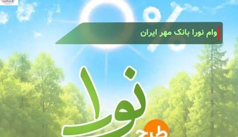صفر تا ۱۰۰ وام نیم میلیاردی نورا با بازپرداخت پنج ساله با کارمزد ۴ درصد
