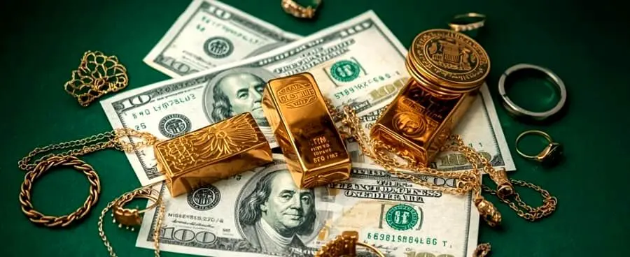 نرخ ارز دلار، طلا و یورو امروز یکشنبه ۱۶ فروردین ۱۴۰۵/طلا و سکه نزولی شدند 