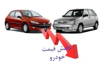 ریزش قیمت‌ها در بازار خودرو / کاهش 200 میلیون تومانی این خودرو