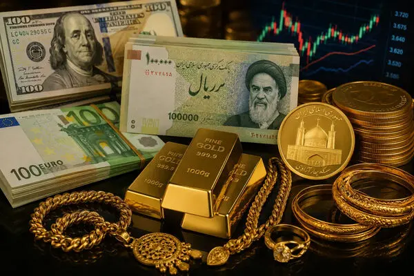 نرخ ارز دلار، طلا سکه  و یورو امروز  ۱۵ مرداد ۱۴۰۵/ رشد قیمت طلا و سکه