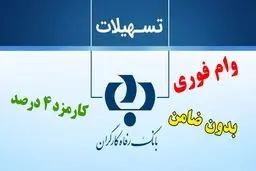 وام ۱۰۰ میلیون تومانی  بازنشستگان / بدون ضامن با سود چهار درصد