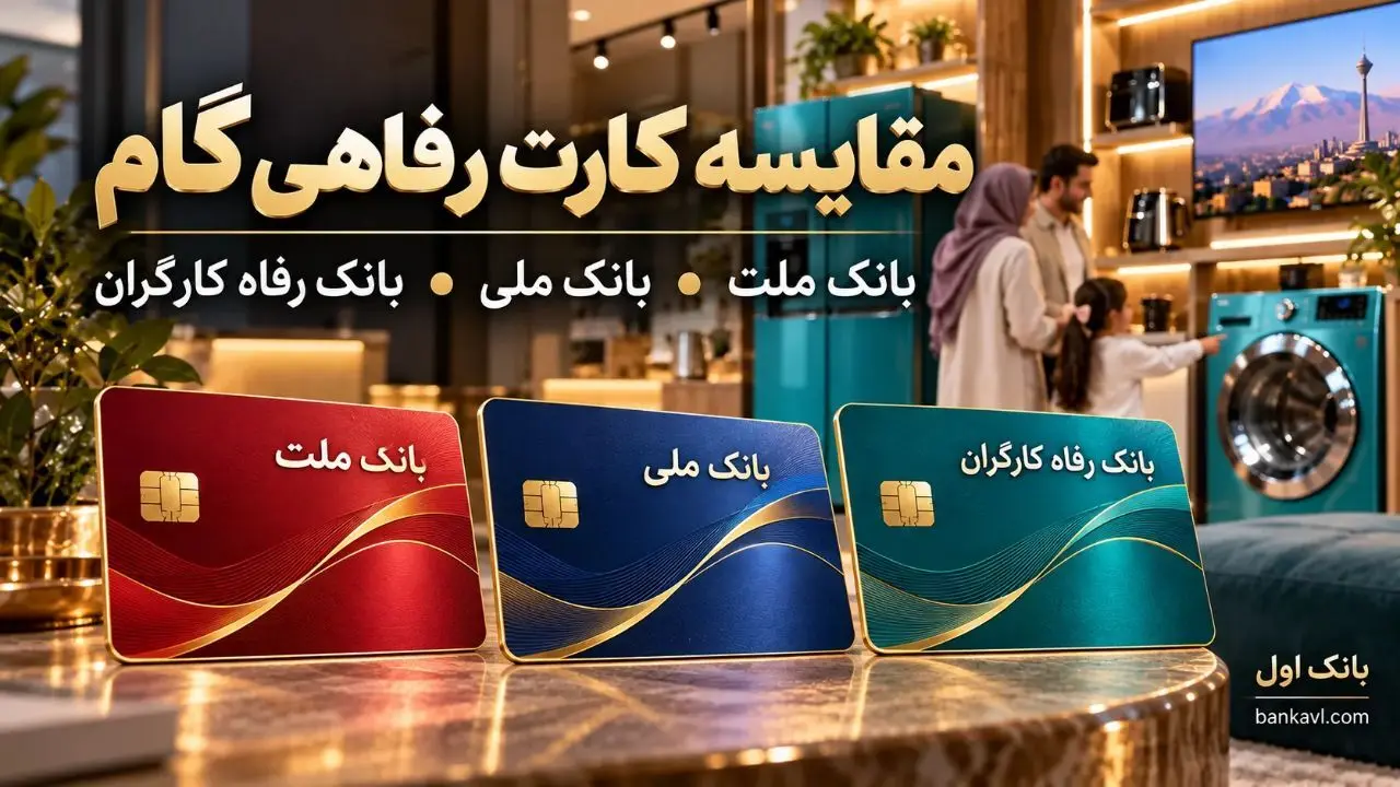 کارت رفاهی گام بانک ملت، بانک ملی و بانک رفاه؛ مقایسه شرایط و راهنمای خرید