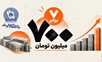 وام ۷۰۰ میلیونی بانک تجارت با کارمزد ۴ درصد؛ شرایط دریافت در مهر ۱۴۰۵