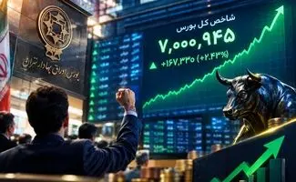بورس در قله ۷.۱ میلیون واحدی؛ شاخص کل رکورد زد