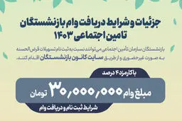 وام بازنشستگان تأمین اجتماعی ویژه دهه فجر+ شرایط دریافت 