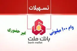 شرایط وام ۱۰۰ میلیونی بانک ملت با اقساط ۲.۸ میلیون تومانی/طرح تسهیلاتی فرابانک