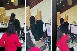 دختر ۱۸ ساله با کلت اسباب‌بازی یک بانک را زد!