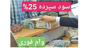 کدام بانک ها سود 25 درصدی به سپرده  و وام فوری  3 روزه می دهند؟