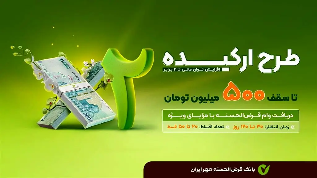 شرایط و اقساط وام 500 میلیون تومانی بانک مهر ایران