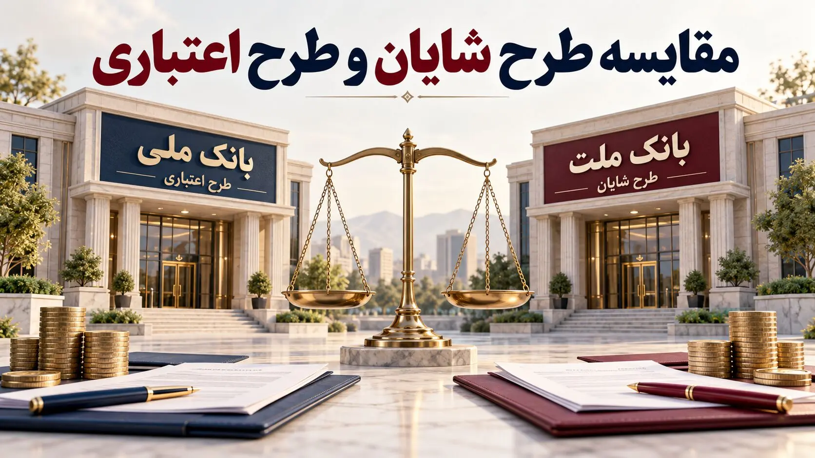 مقایسه طرح شایان بانک ملت و اعتبار ملی بانک ملی؛ کدام وام در سال ۱۴۰۵ به‌صرفه‌تر است؟
