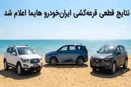 نتایج قرعه‌کشی ایران‌خودرو: وضعیت خودروی هایما را با کد ملی ببینید