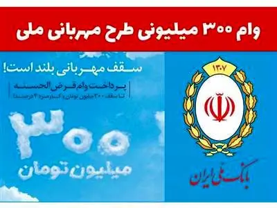 وام قرض الحسنه ۳۰۰ میلیون تومانی بانک ملی به چه کسانی تعلق می‌گیرد؟