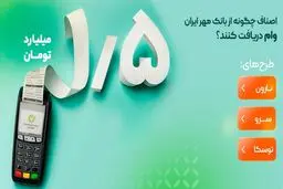 اصناف چگونه از بانک مهر ایران وام دریافت کنند؟جدول پرداخت وام 