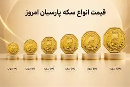 قیمت سکه پارسیان شنبه ۴ مهر ۱۴۰۵؛ از ۵۰ سوت تا ۳ گرم