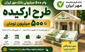 وام ۵۰۰ میلیونی بانک مهر ایران /شرایط دریافت بدون ضامن با کارمزد ۴ درصد