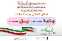  خدمت انتقال وجه پل و پایا بر روی خودپردازها و کیوسک‌های بانک رفاه رونمایی شد