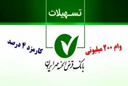 وام ۲۰۰ میلیونی آوای مهر بانک مهر ایران یک ماهه با کارمزد ۴ درصد/شرایط وام خرداد