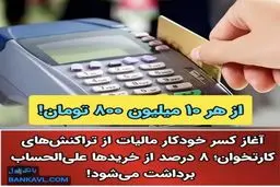 کسر آنی مالیات از دستگاههای کارتخوان فروشگاهی آغاز شد / ۸ درصد مالیات از هر خرید به صورت آنی کسر می شود!