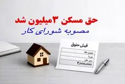 حق مسکن 3 میلیونی به چه کسانی تعلق می گیرد؟