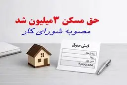 حق مسکن 3 میلیونی به چه کسانی تعلق می گیرد؟