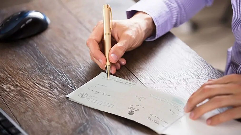 پشت نویسی  برگ چک صیادی + نکات قانونی 