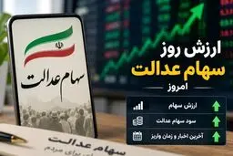 ارزش سهام عدالت امروز دوشنبه 6 مهر 1405 اعلام شد + جدول