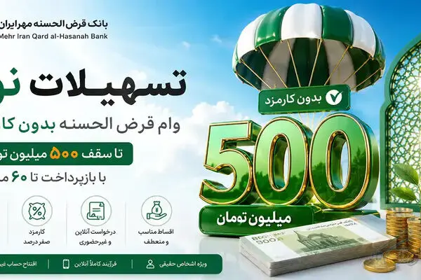 وام ۵۰۰ میلیونی نورا بانک مهر ایران؛ شرایط دریافت، سپرده و مبلغ اقساط
