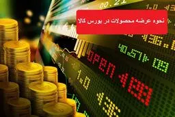 نحوه عرضه محصولات در بورس کالا طی هفته آینده اعلام شد