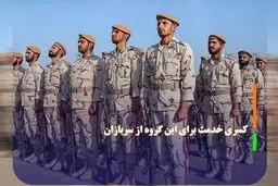 اعلام یک ماه کسر خدمت برای این گروه از سربازان