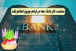 ساعت کاری بانک ها در نوروز ۱۴۰۴