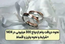 مراحل  ،شرایط و مدارک مورد نیاز برای وام ازدواج 1404 
