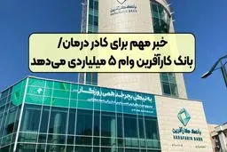 شرایط دریافت وام نقدی 5 میلیارد تومانی بانک کارآفرین با بازپرداخت 36 ماهه

